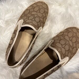 Coach Women's Brown Slip-On Shoes